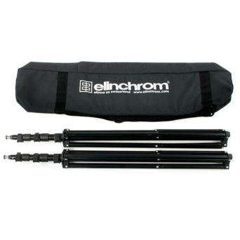 סט 2 חצובות תאורה ותיק Elinchrom