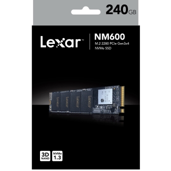 כרטיס זכרון Lexar 240GB NM600 M.2 2280 NVMe SSD