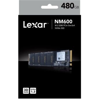 כרטיס זכרון Lexar 480GB NM600 M.2 2280 NVMe SSD